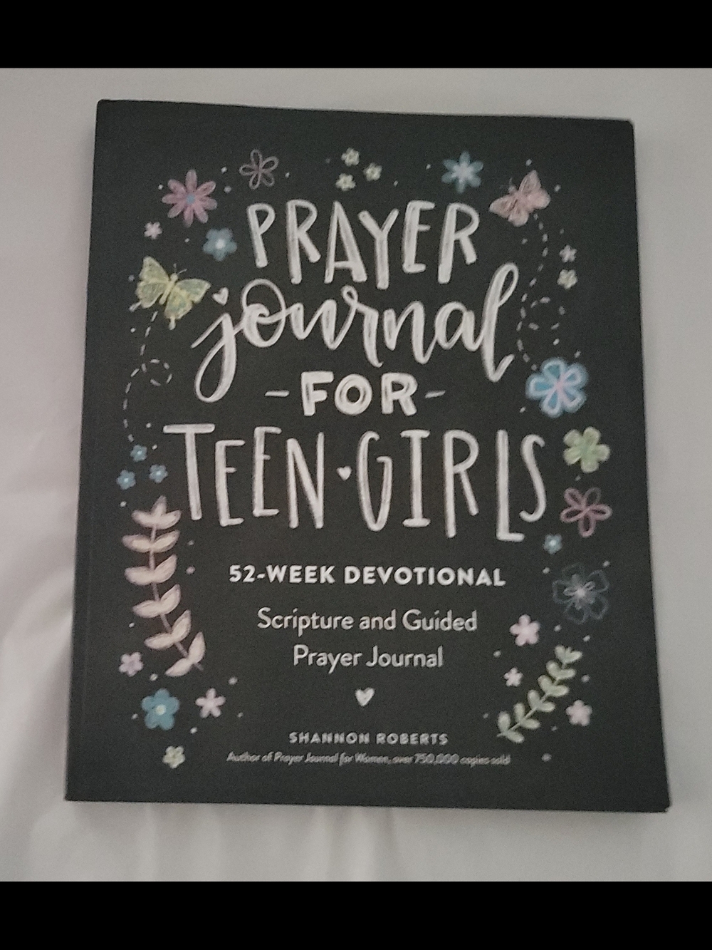 Prayer Journal for Teen Girls - Black Cover with Pastel Accents